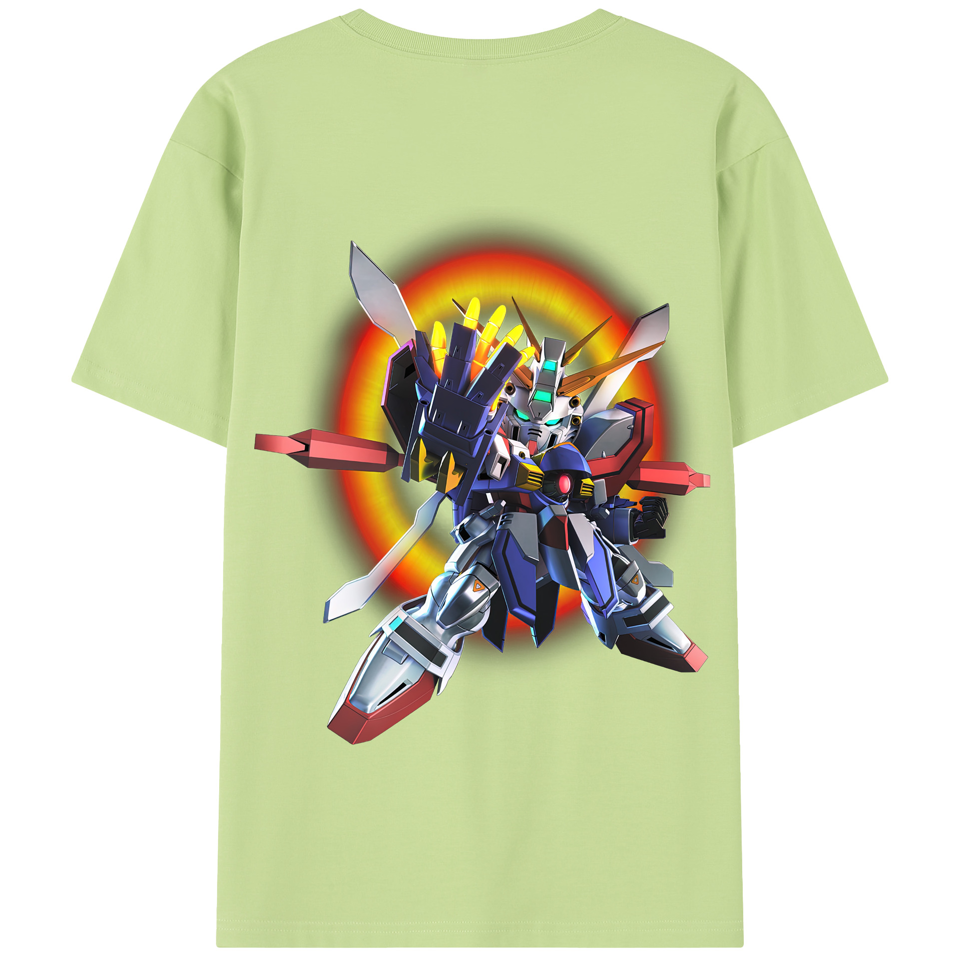 （画像用） 機動戦士ガンダム Mobile Suit Gundam 綿100％半袖Tシャツ（背面プリント）
